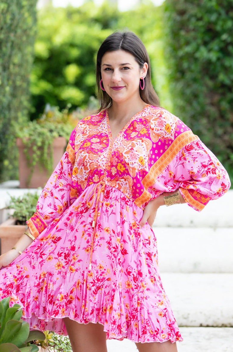 Paloma Dress / Hot Pink walker&wade Paloma Dress / Hot Pink walker&wade
