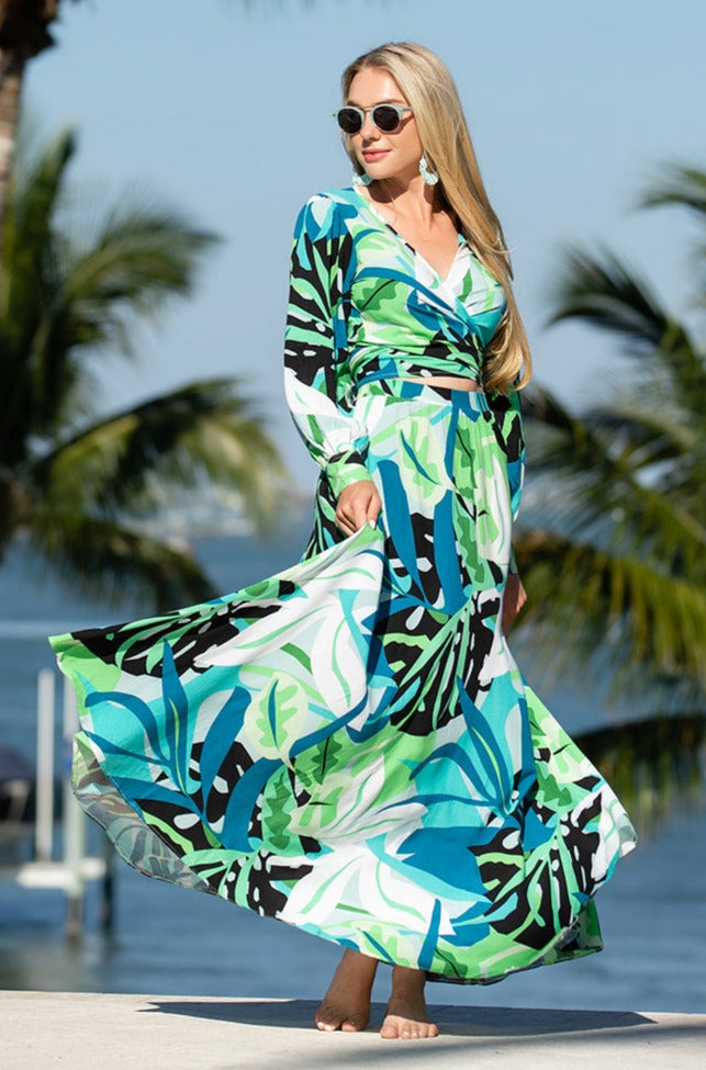 Tropicana Skirt / Jungle Green Jungle Green / XL Tropicana Skirt / Jungle Green Jungle Green / XL