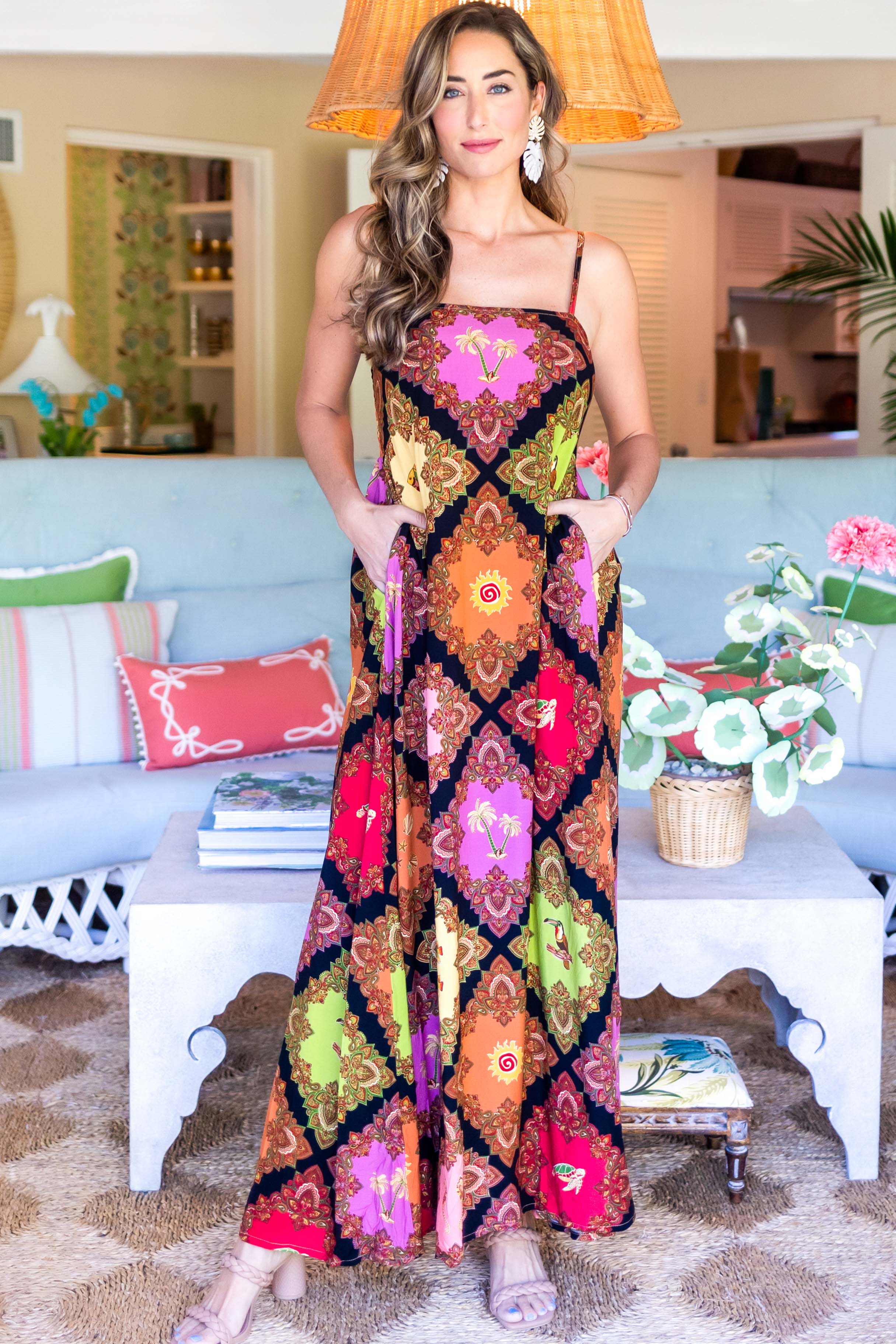sol maxi dress Sol Embroidered Maxi Dress