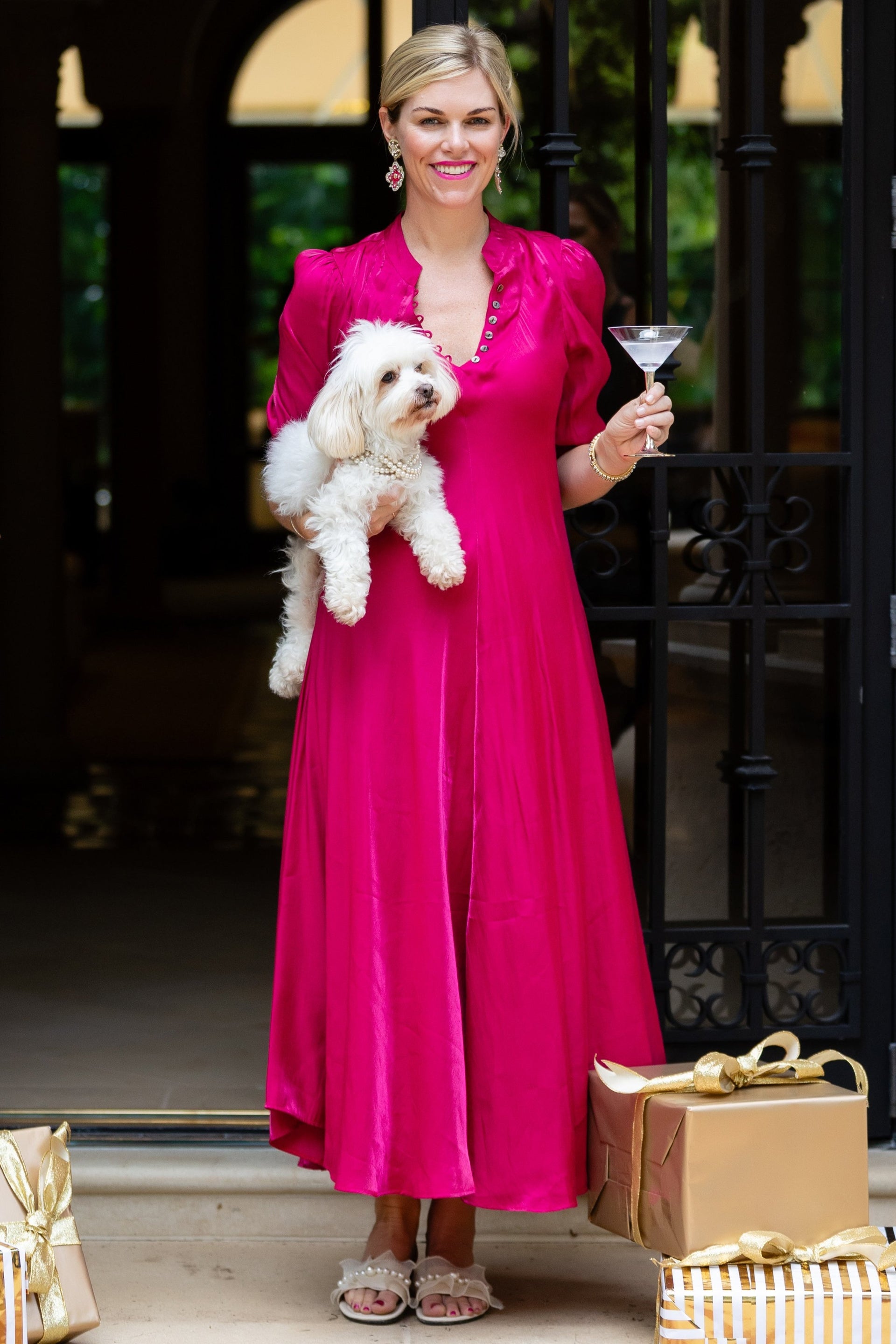 Daphne Dress / Raspberry Raspberry / XL