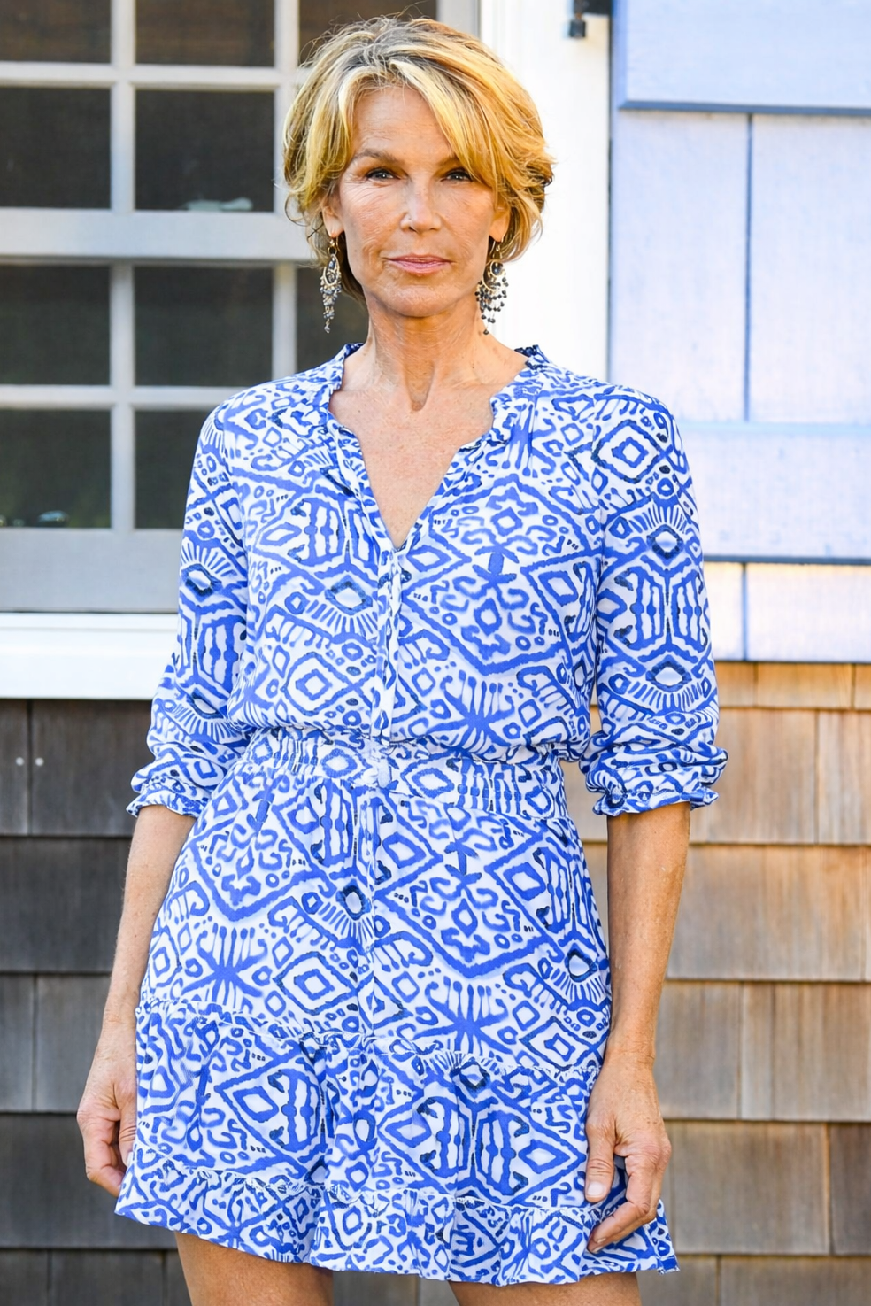 Ibiza Dress / Dark Blue Ikat Dark Blue Ikat / M
