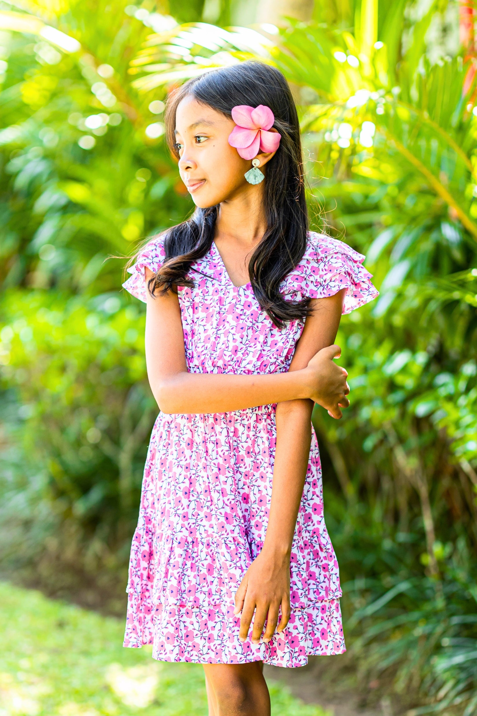 Girl's Zoe Dress / Pink Poppy Pink Poppy / 2 Girl's Zoe Dress / Pink Poppy Pink Poppy / 2