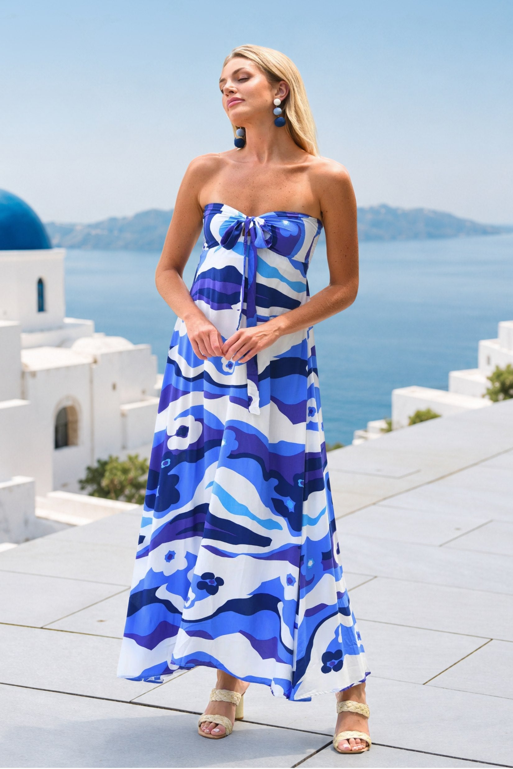 Byron Bay Dress / Blue Cloud
