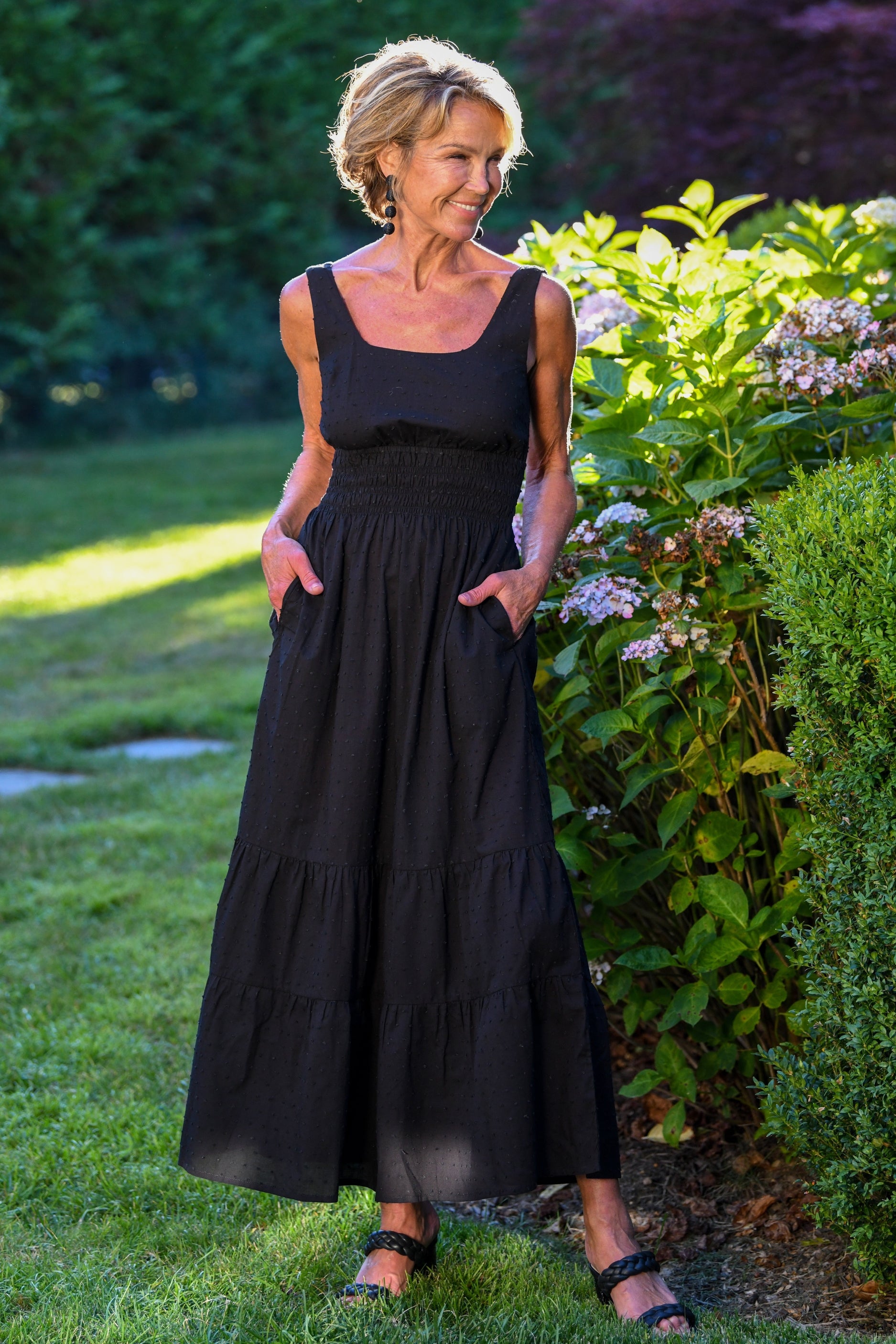 Trixie Dress / Black Swiss Dot Black Swiss Dot / L Trixie Dress / Black Swiss Dot Black Swiss Dot / L