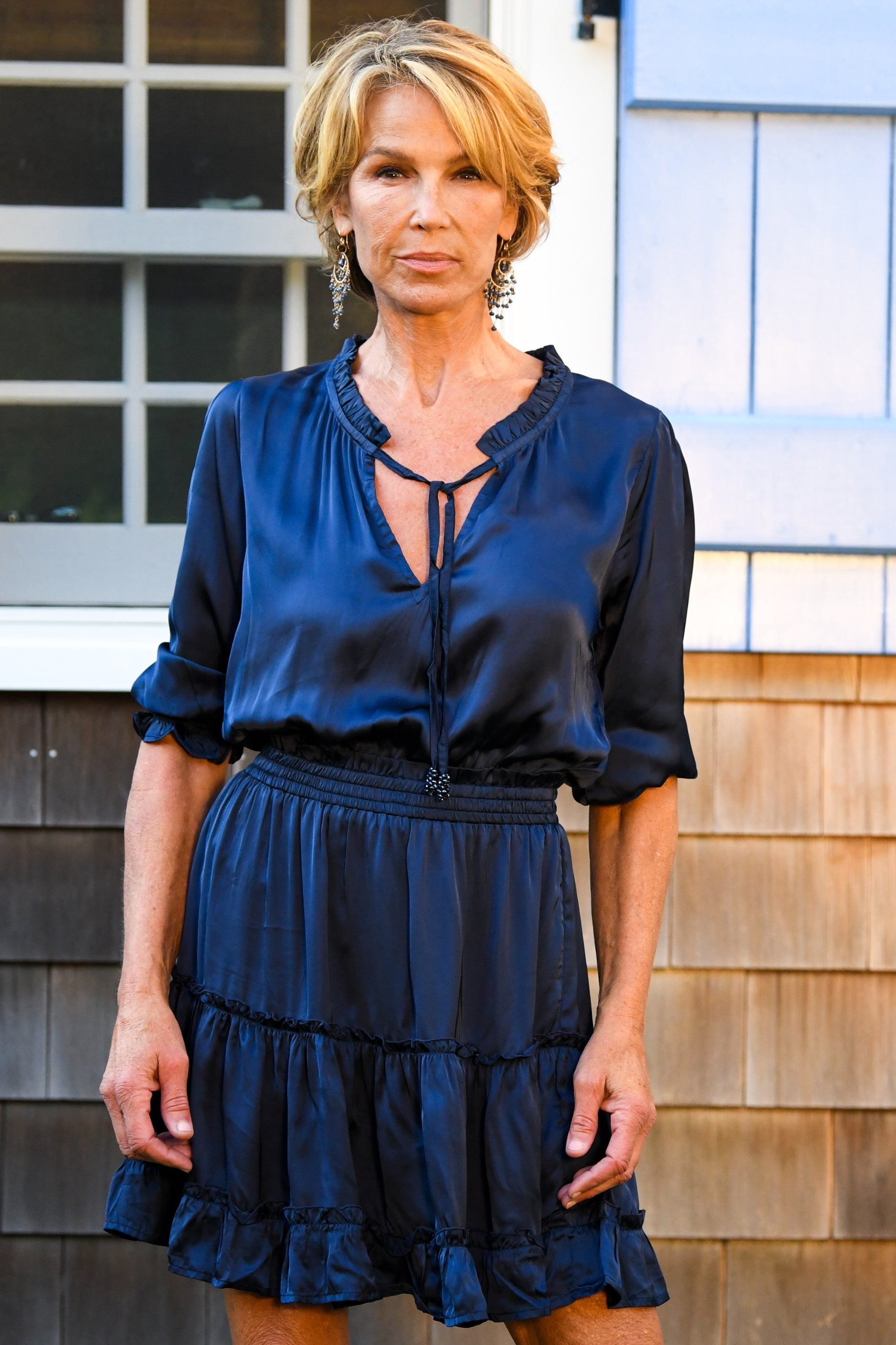 sapphire silk dress SAPPHIRE DRESS