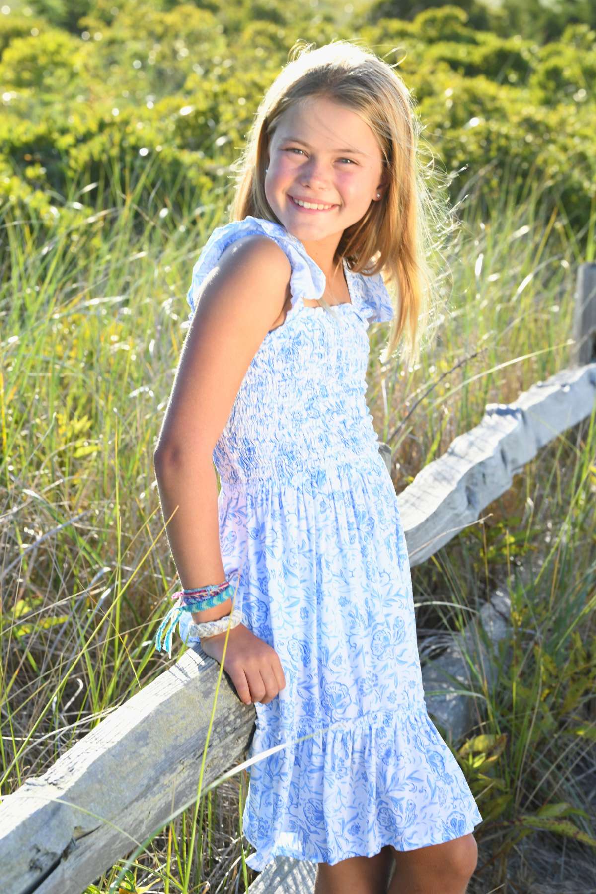 Girl's Matilda Dress / Blue Fish - Blue Fish / 2 Girl's Matilda Dress / Blue Fish - Blue Fish / 2