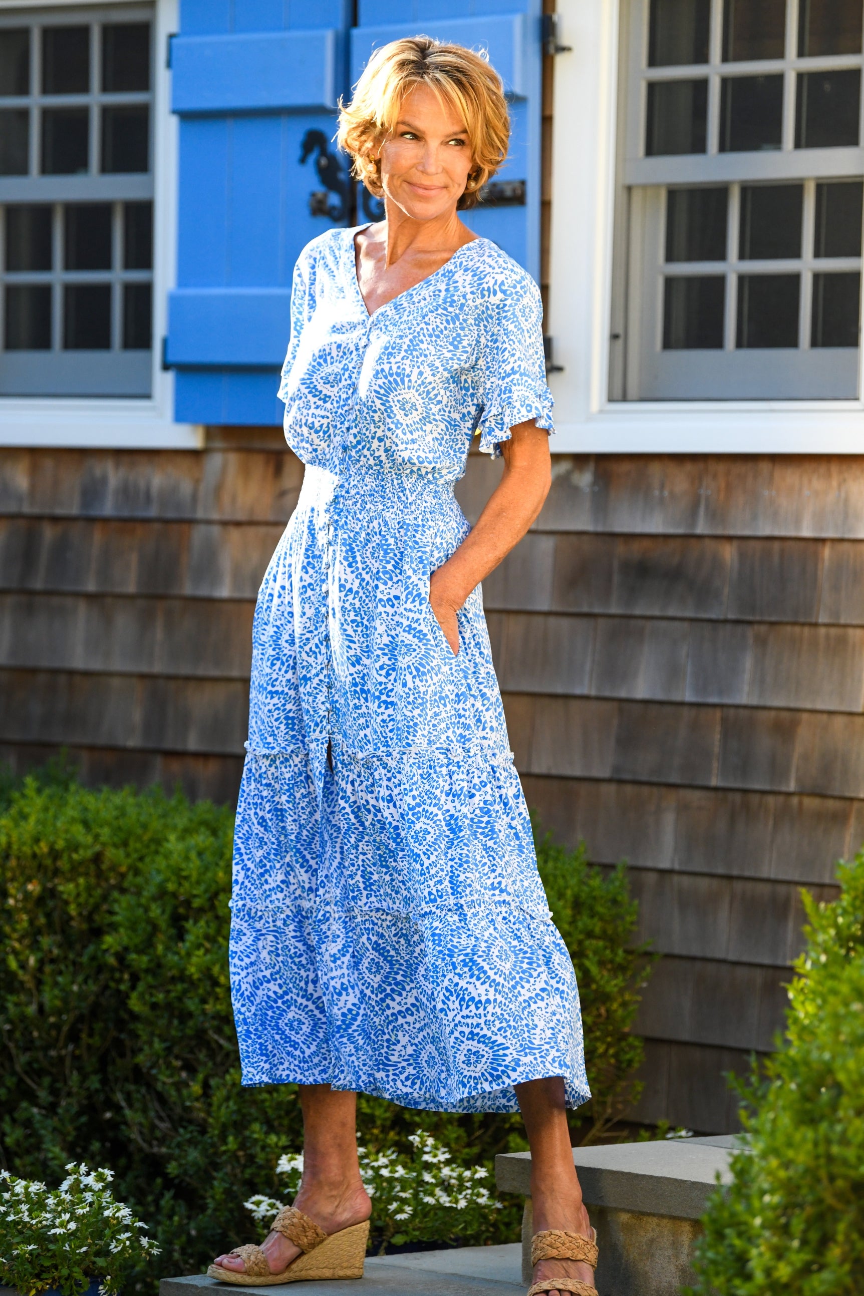Christina Dress / Blue Firework - Blue Firework / XXS Christina Dress / Blue Firework - Blue Firework / XXS