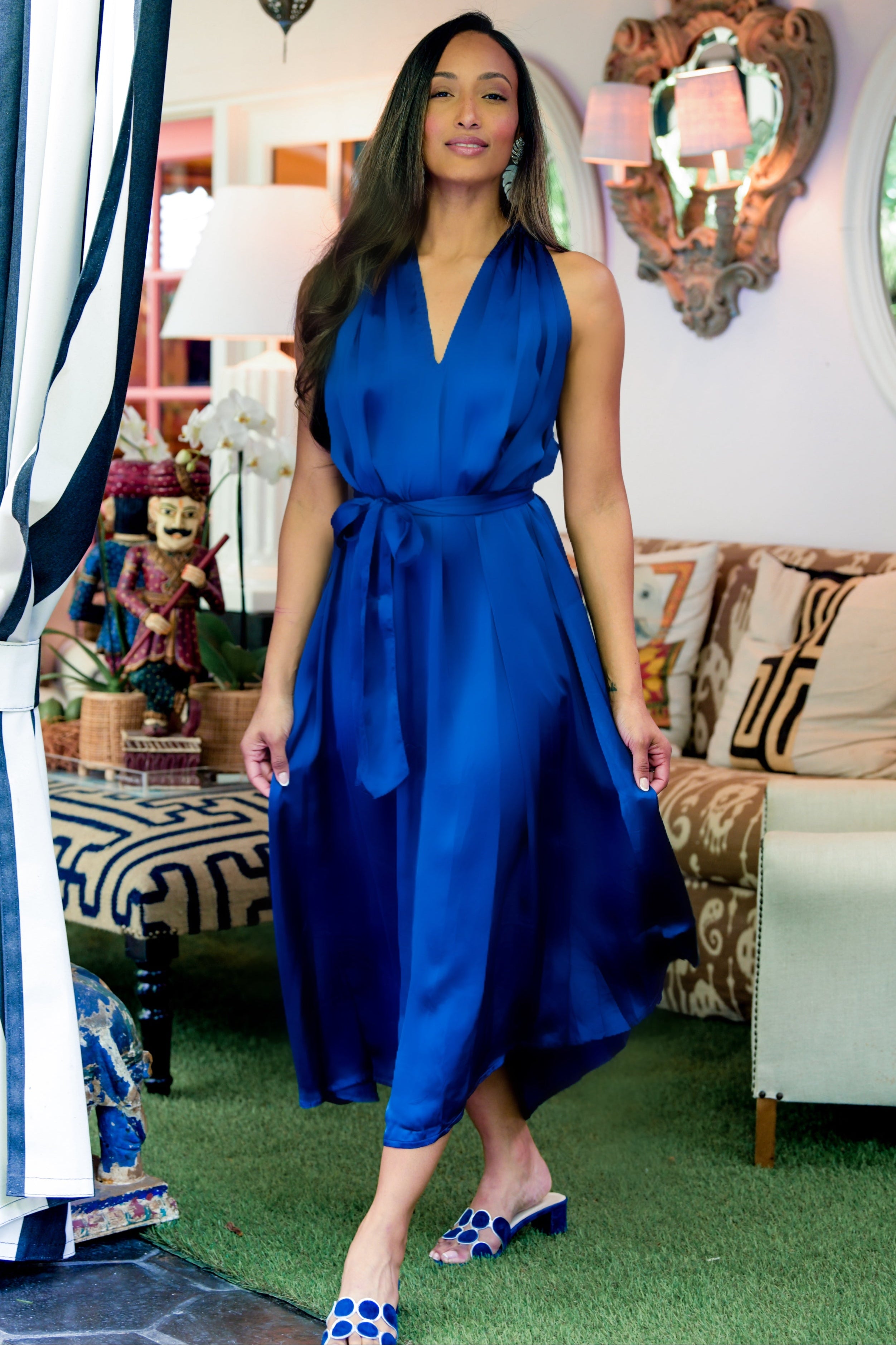 Elizabeth Dress / Lapis Silk Elizabeth Dress / Lapis Silk