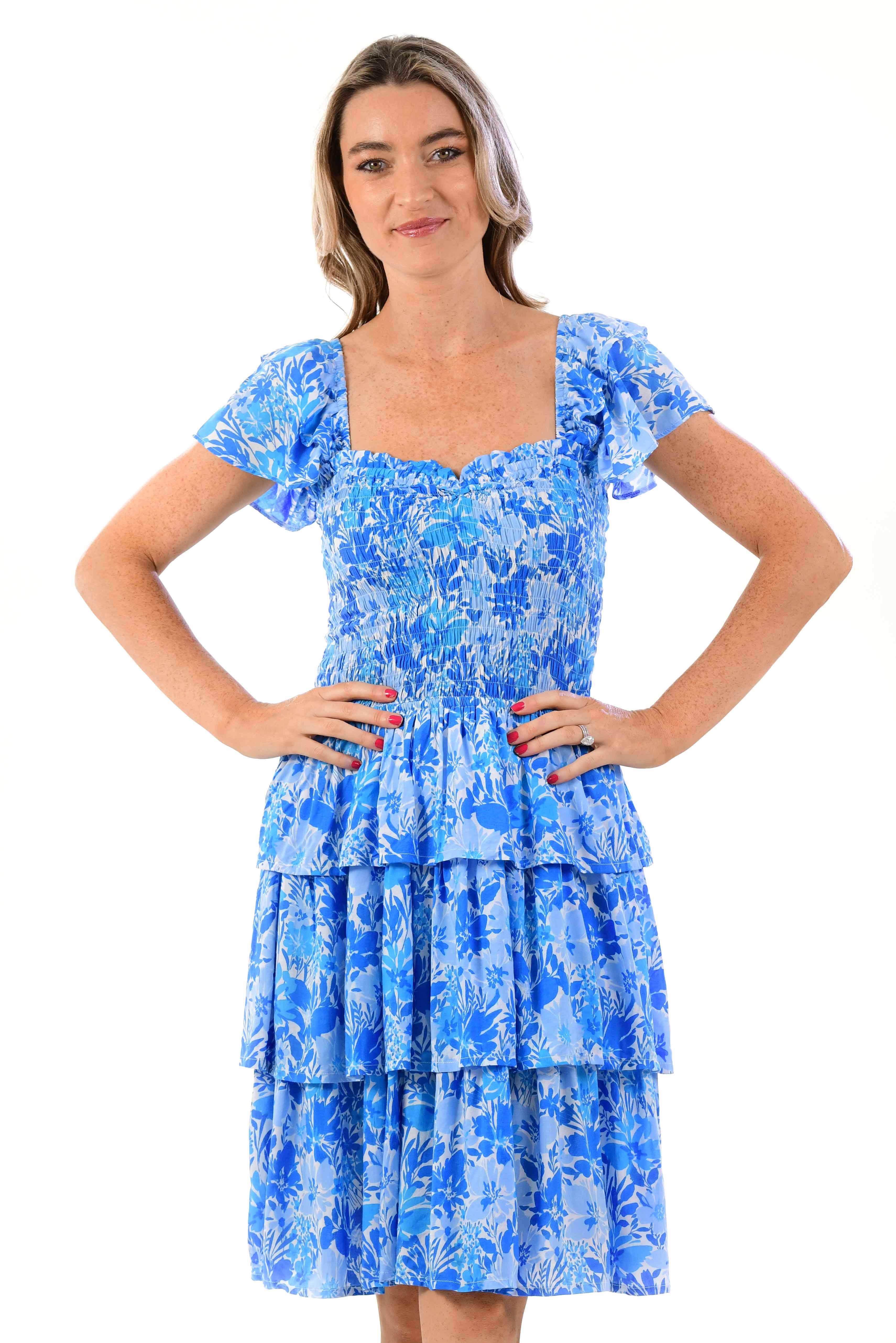 Emily Dress / Cyan Blue Cyan Blue / M Emily Dress / Cyan Blue Cyan Blue / M