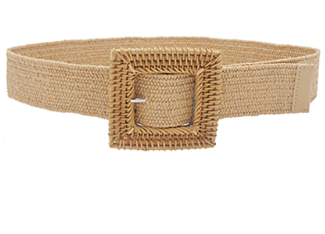 Rattan Square Belt / Tan – walker&wade display picture 1