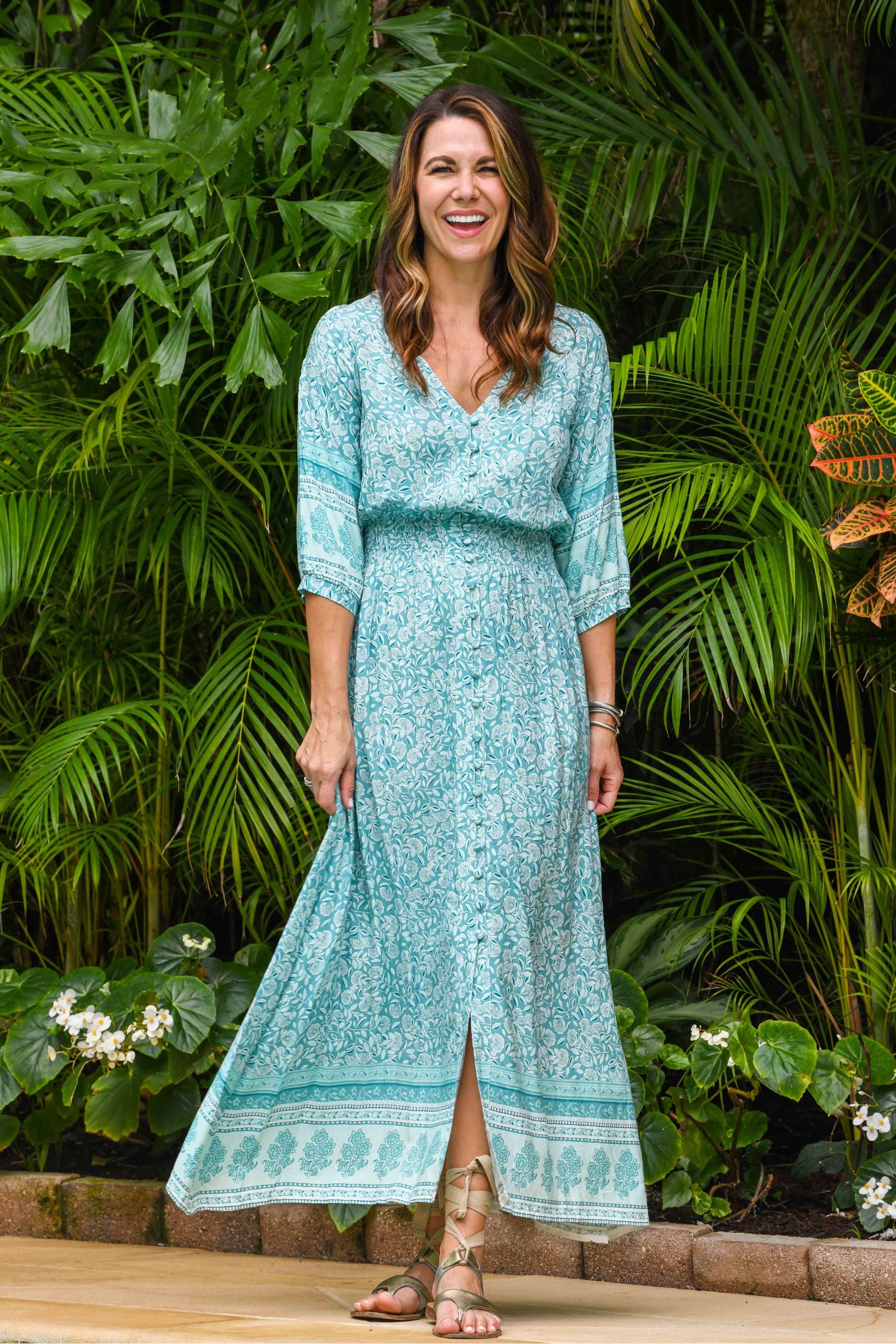 Kelsey Dress / Seafoam walker&wade Kelsey Dress / Seafoam walker&wade
