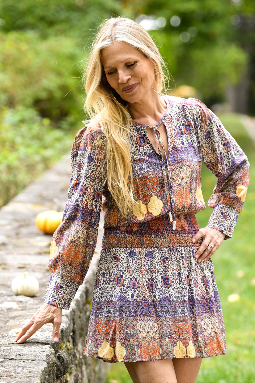 Ginny Dress / Stained Glass Plum Stained Glass Plum / S