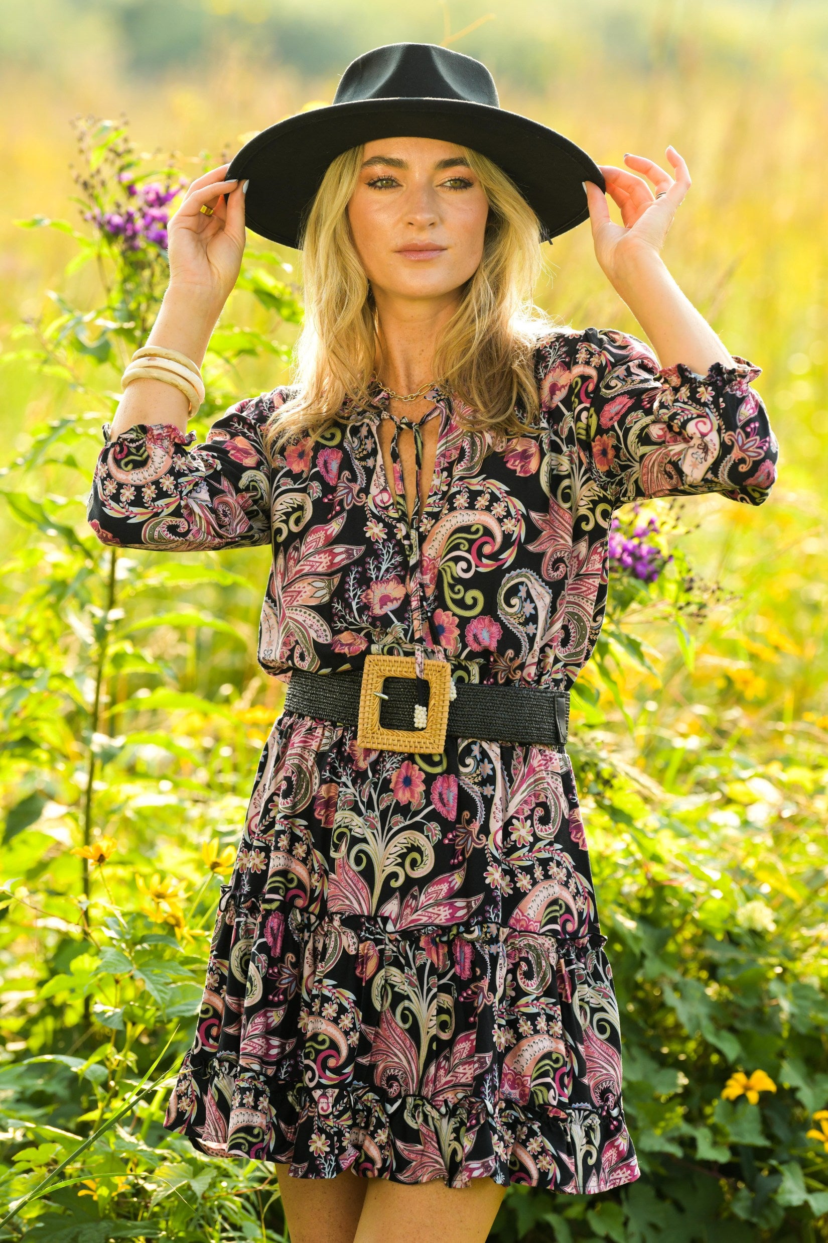 Ibiza Dress / Black Paisley Black Paisley / S