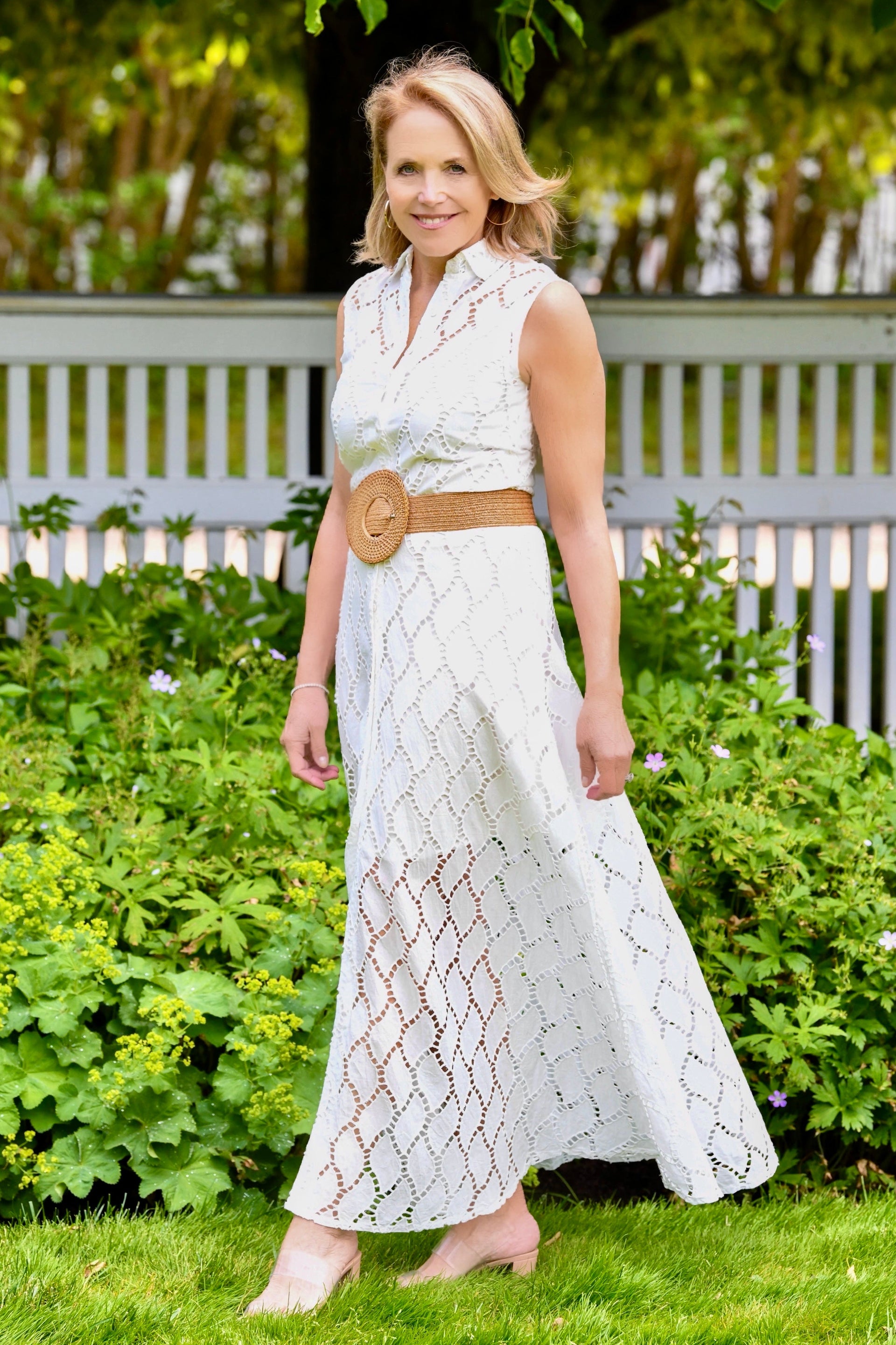 white eyelet maxi dress Whitney Dress / White Eyelet White Eyelet / XL