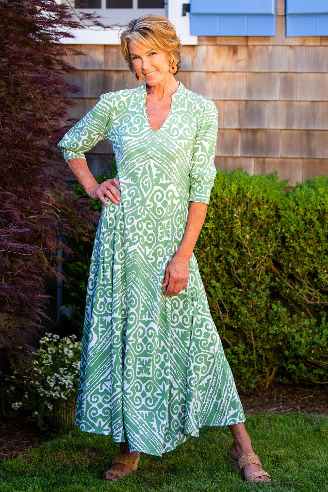 Daphne Dress / Green Aztec - Green Aztec / XXS Daphne Dress / Green Aztec - Green Aztec / XXS