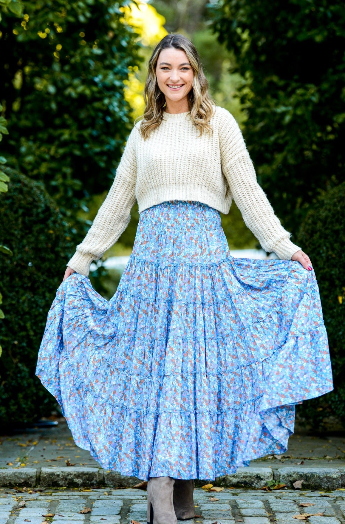 Petite maxi skirt floral Clearance