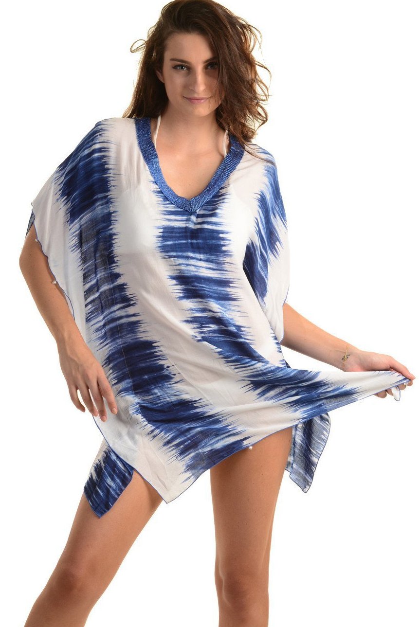 Goddess Kaftan / Ocean Tie Dye (Short) - Walker&Wade
 - 1