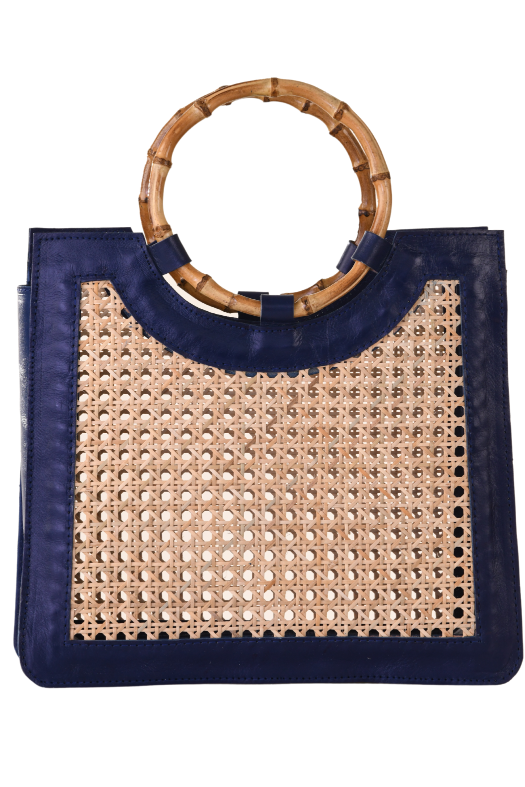 Stonewood Rattan & Leather Tote Handbag, Top Handle Purse, Shoulder Bag,  Natural Chic: Handbags: Amazon.com