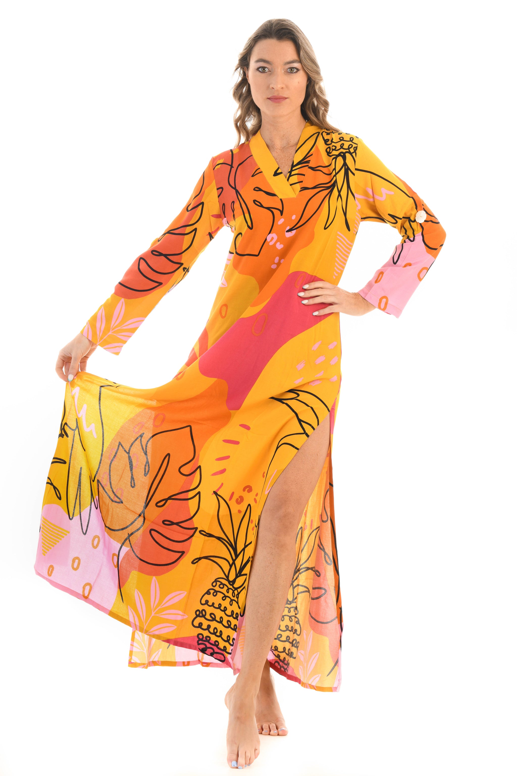 Tropical kaftan cheap
